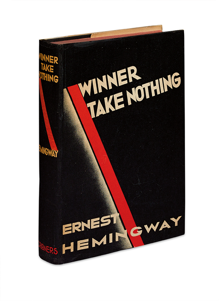 Appraisal: HEMINGWAY ERNEST Winner Take Nothing vo publisher's black cloth with