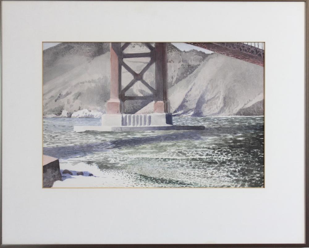 Appraisal: CARL NIEDERER California Oregon Wyoming - watercolor on paper Golden