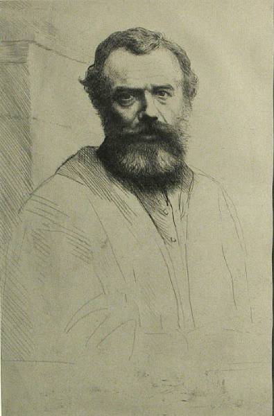 Appraisal: Alphonse Legros British - Federico Castellon American - Portrait of