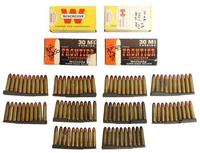 Appraisal: Ammunition Winchester Carbine caliber cartridges hollow soft point gr Frontier