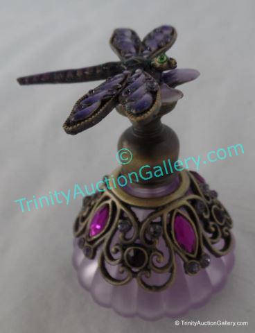 Appraisal: Murano Art Glass Dragonfly Perfume Bottle Paper label tagged on