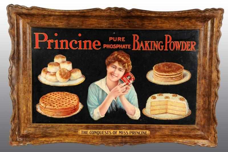 Appraisal: Self Framed Tin Princine Baking Powder Sign Description Some oxidation