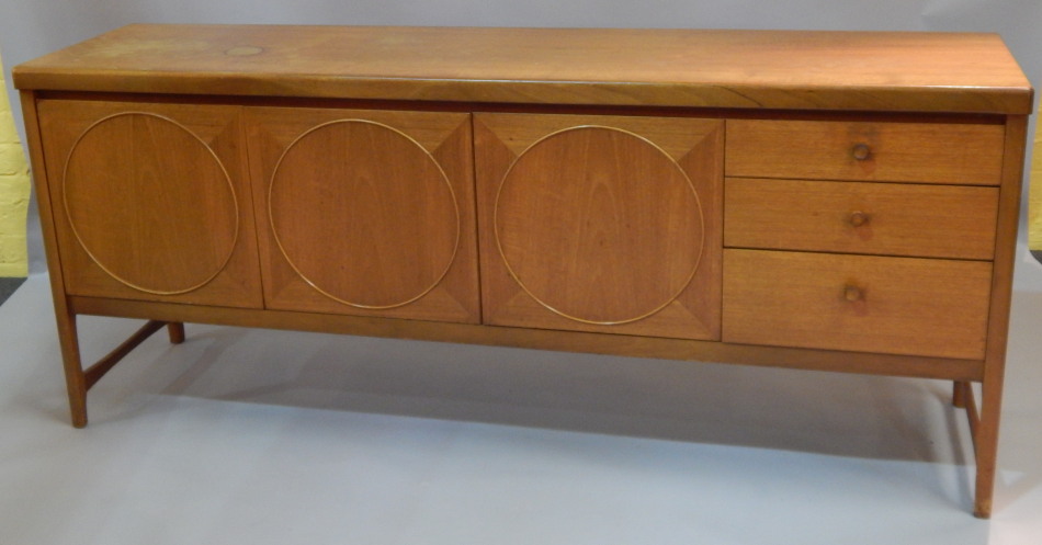 Appraisal: A G-Plan teak Retro style sideboard with four doors with