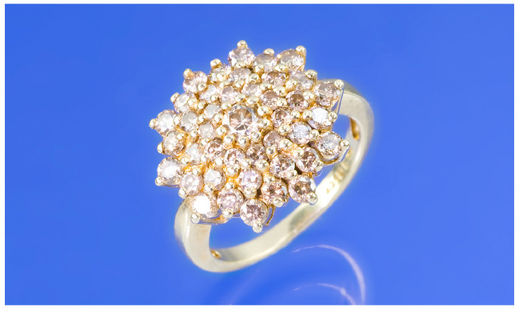 Appraisal: ct Diamond Cluster Ring ct Gold Diamond Cluster Ring Dress