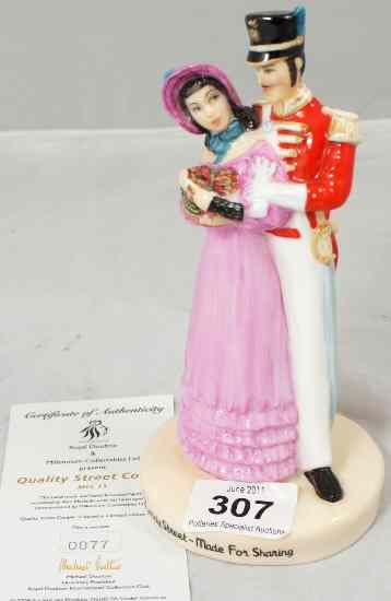 Appraisal: Royal Doulton Figure Advertising Figure Quality Street Couple MCL