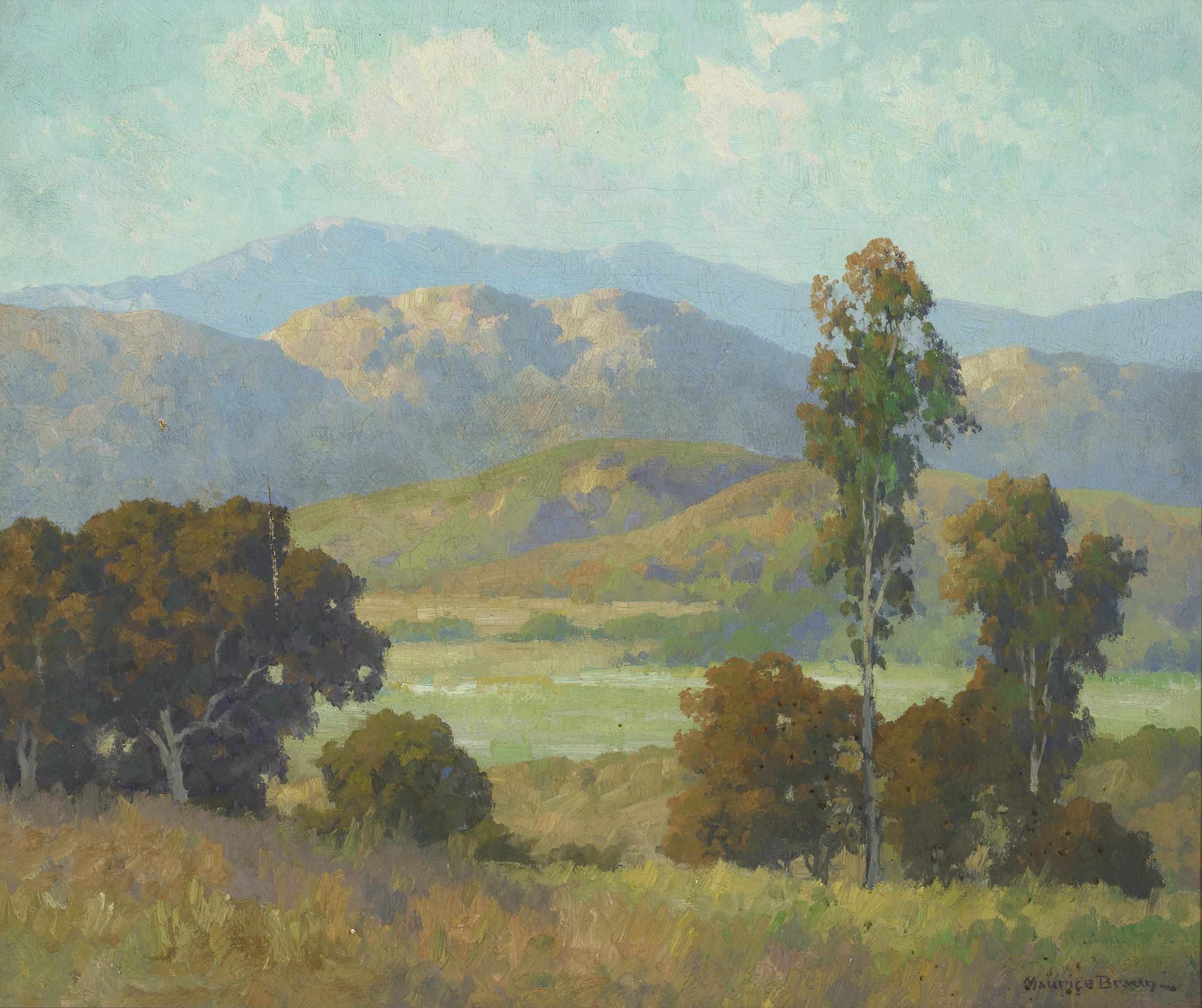 Appraisal: Maurice Braun American - In the hills signed 'Maurice Braun'