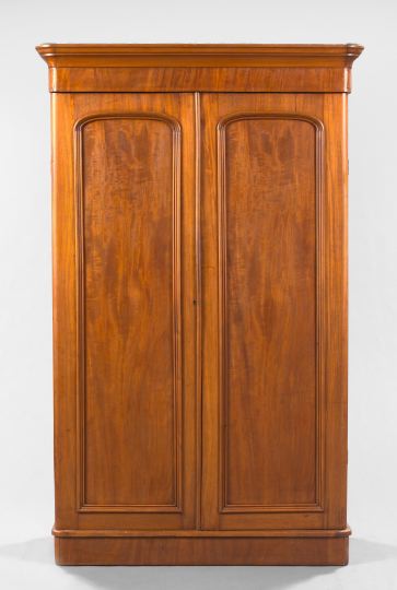 Appraisal: Victorian Mahogany Double-Door Armoire third quarter th century the projecting