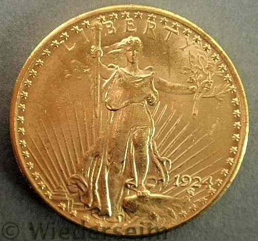 Appraisal: St Gaudens twenty-dollar gold Piece BU