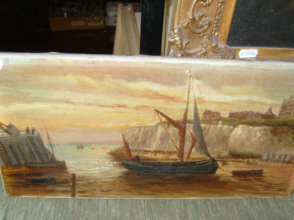 Appraisal: A late th century oil painting on board of a