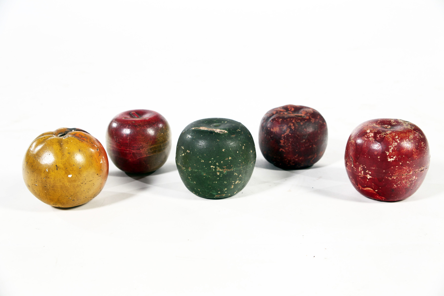 Appraisal: FIVE FRUIT BANKS American late th-early th century Four stoneware