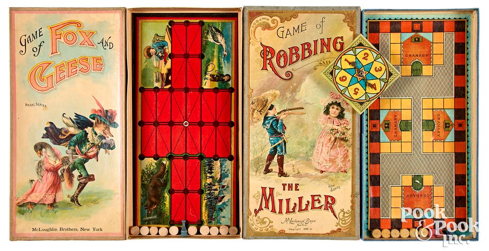 Appraisal: Two Early McLoughlin Bros board games Two Early McLoughlin Bros