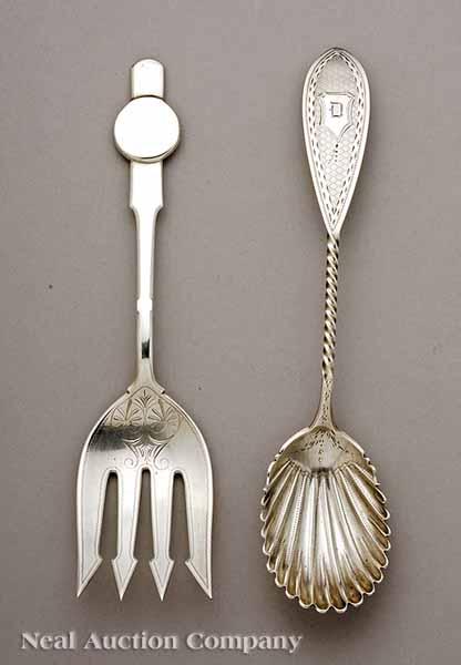 Appraisal: An American Coin Silver Cold Meat Fork c - Gorham