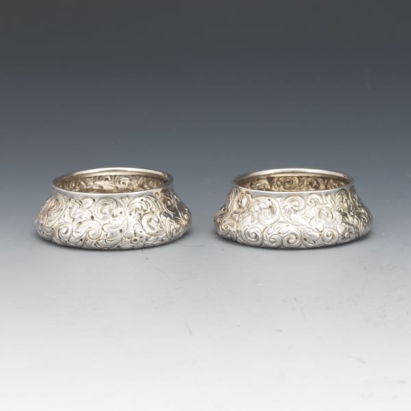 Appraisal: Pair of William Wilson Son Salts x Sterling silver pair