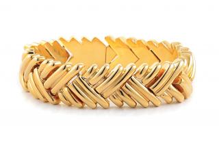 Appraisal: A Vintage Gold Bracelet by Tiffany Co Heavy K yellow