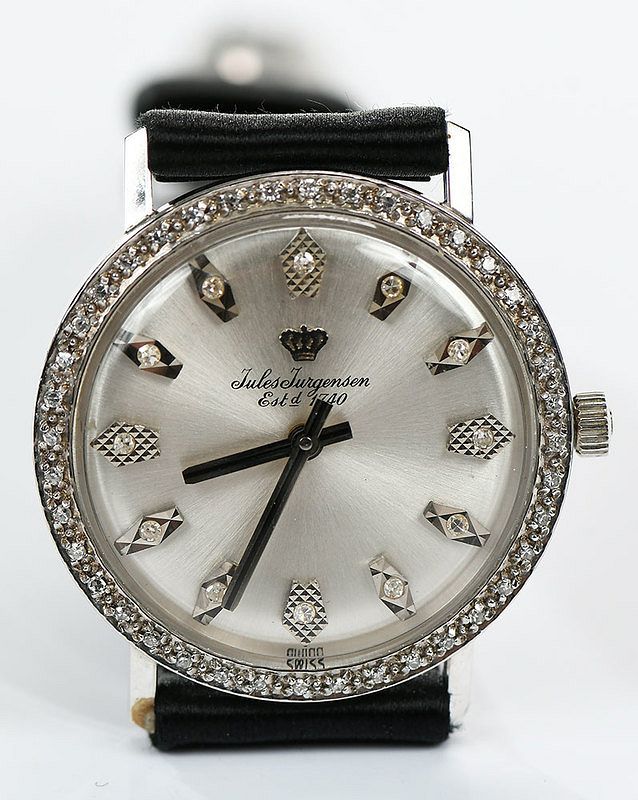 Appraisal: Jules Jurgensen kt Diamond Watch mm case single cut diamond