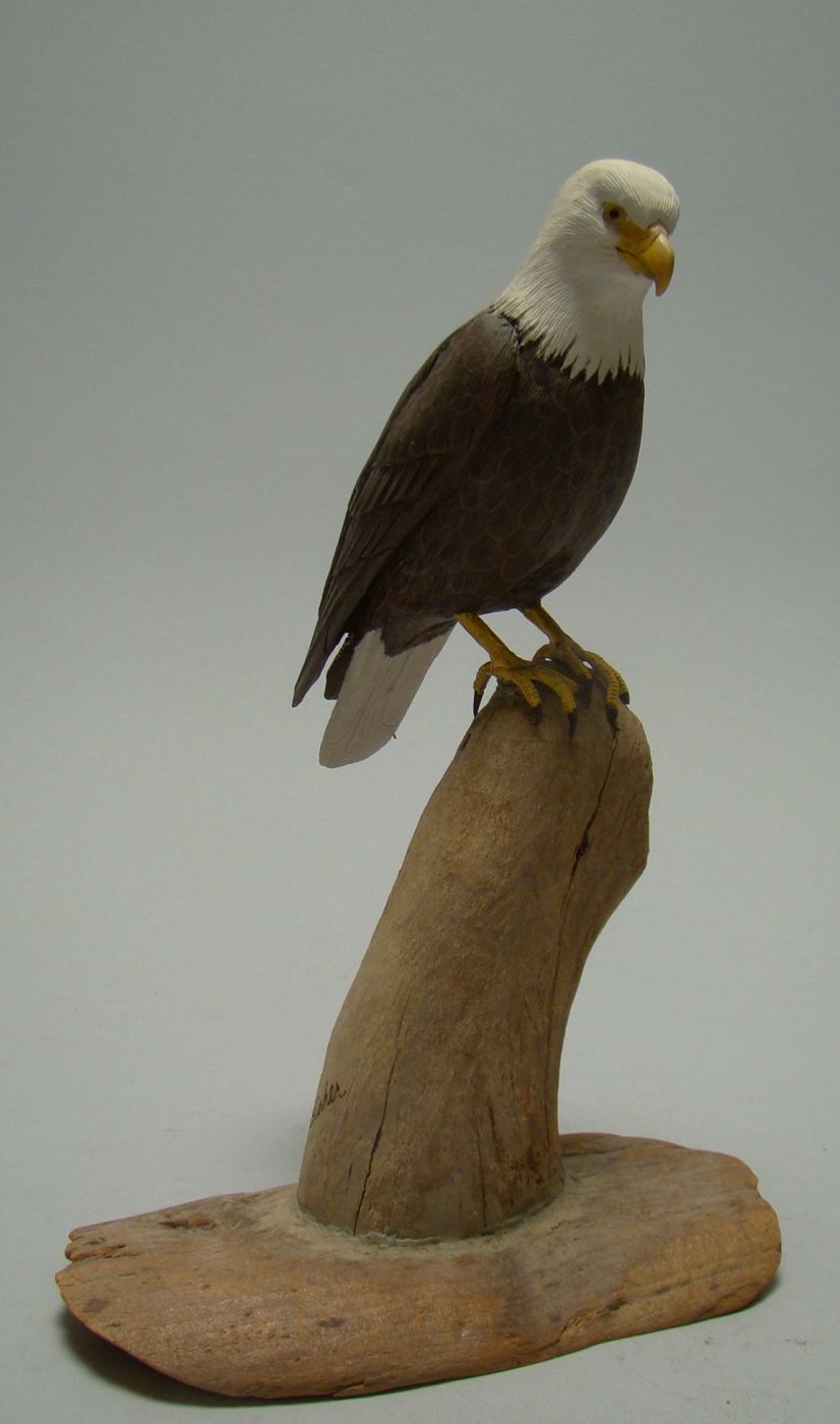 Appraisal: MINIATURE BALD EAGLE By Randy and Elaine Fisher of Dennis