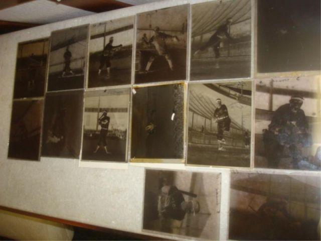 Appraisal: Baseball Lot of Assorted Vintage Glass Negatives From a Greenwich