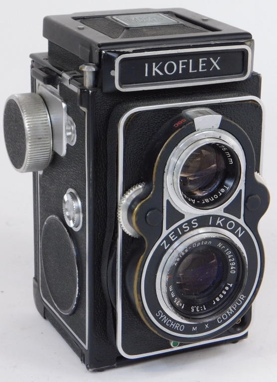 Appraisal: ZEISS IKON IKOFLEX I COFFEE CAN Zeiss Ikon Ikoflex I