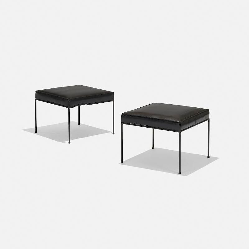 Appraisal: Paul McCobb stools model pair Paul McCobb stools model pair