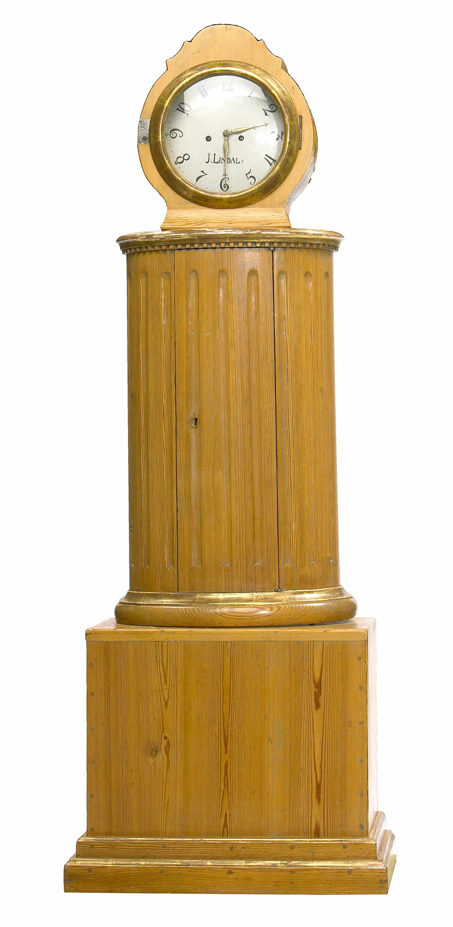 Appraisal: A Swedish pine tallcase clock height in