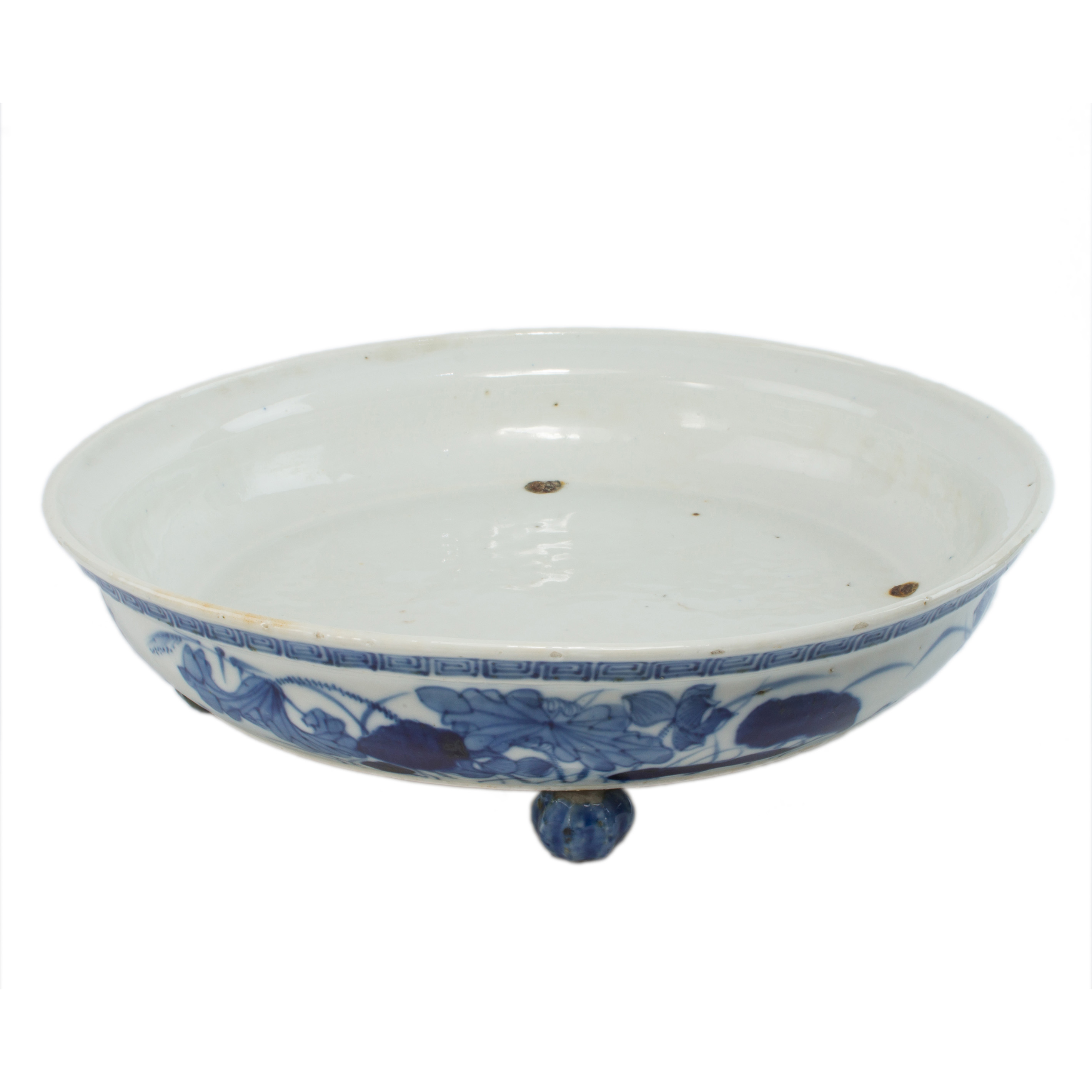 Appraisal: CHINESE BLUE AND WHITE FOOTED TRAY Chinese blue and white