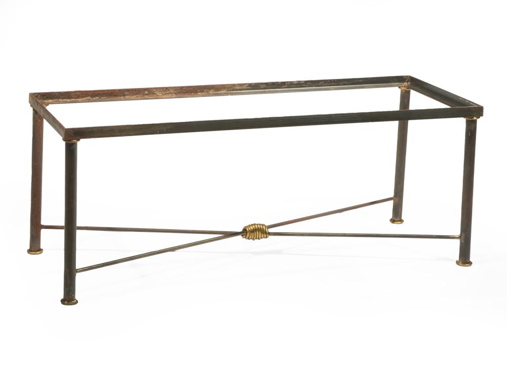 Appraisal: Mario Villa Nicaraguan New Orleans - Patinated Metal Coffee Table