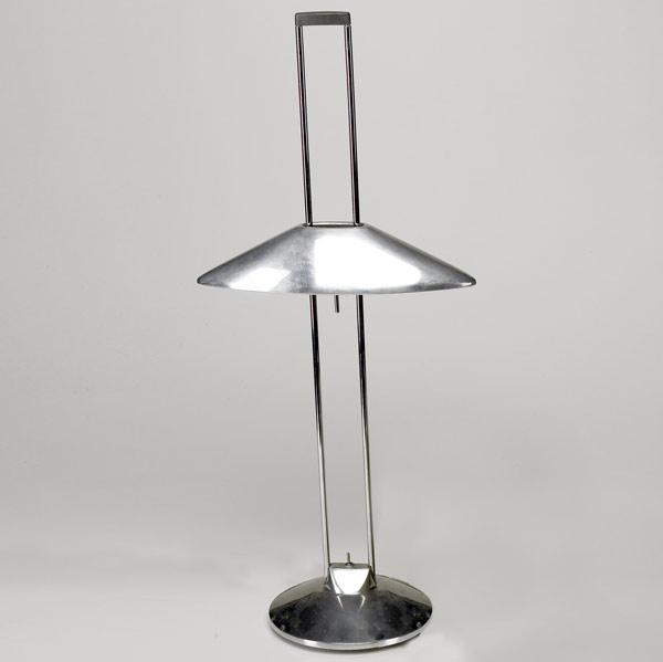 Appraisal: CONTEMPORARY DESIGN Chrome table lamp made in Spain