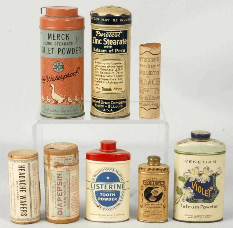 Appraisal: Lot of Assorted Powder Tins Description Some with original contents