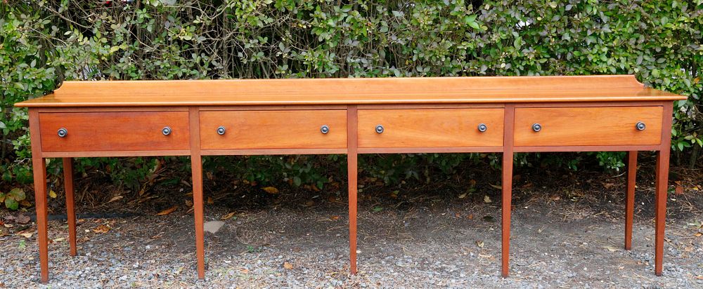 Appraisal: Stephen Swift Cherry Four Drawer Huntboard Stephen Swift Cherry Four