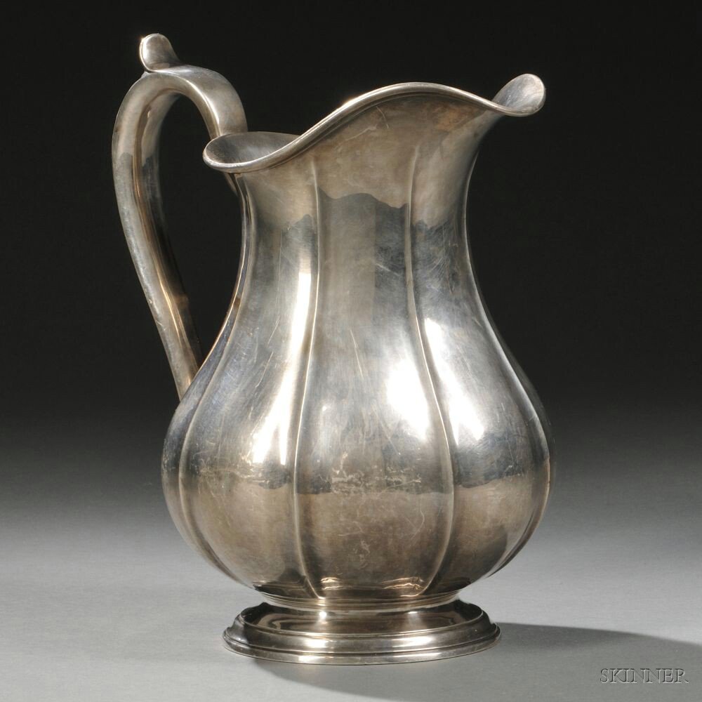 Appraisal: Arthur Stone Sterling Silver Pitcher Gardner Massachusetts - bearing craftsman