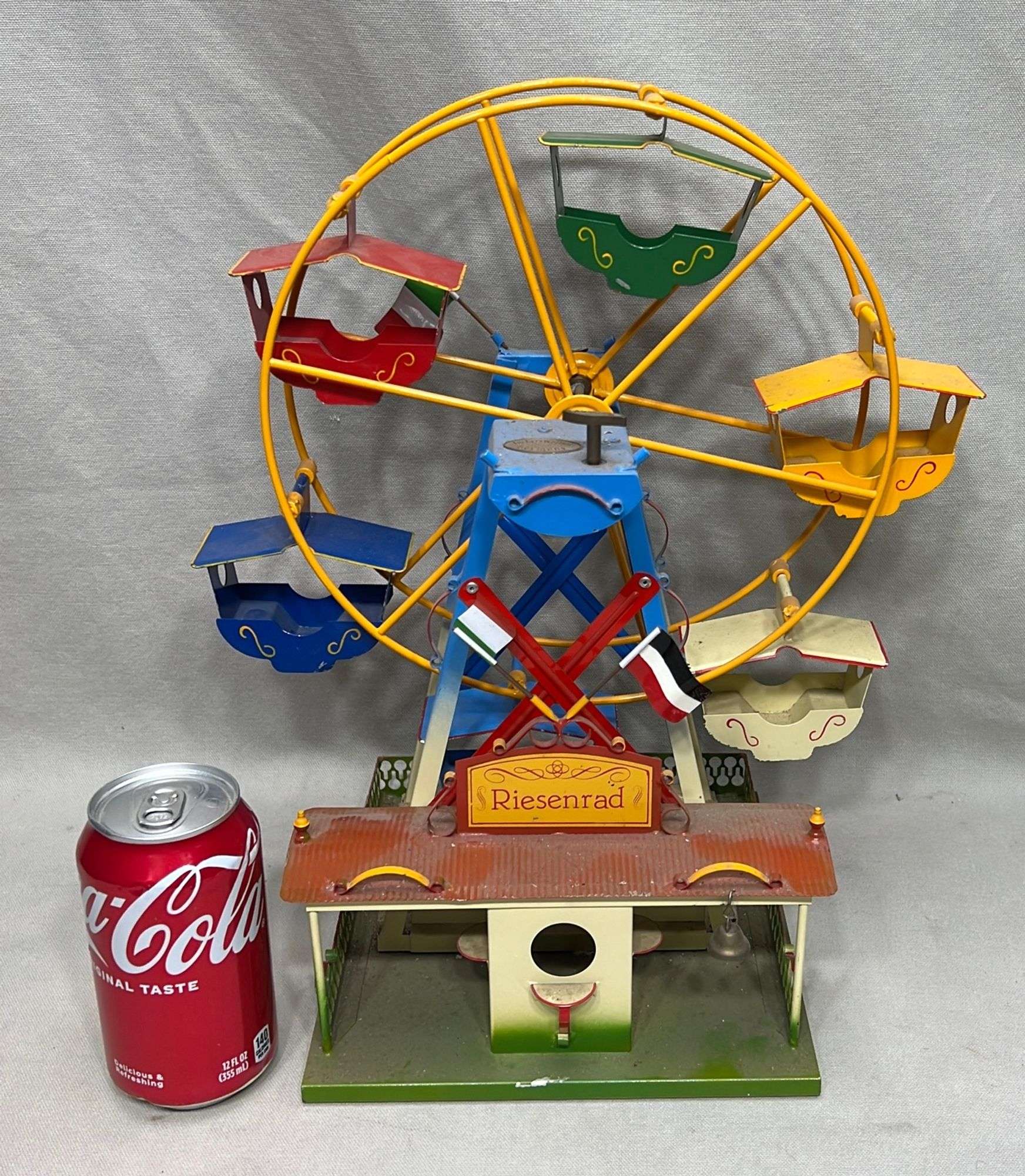 Appraisal: Tucher-Walther German tin ferris wheel toy th century appx tall