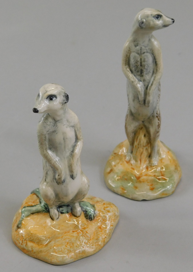 Appraisal: Two Beswick meerkats to include meerkat seated model number cm