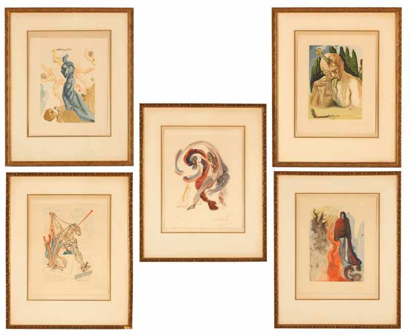 Appraisal: 'Five works from La Divine Comedie'' from Dante Alighieri text