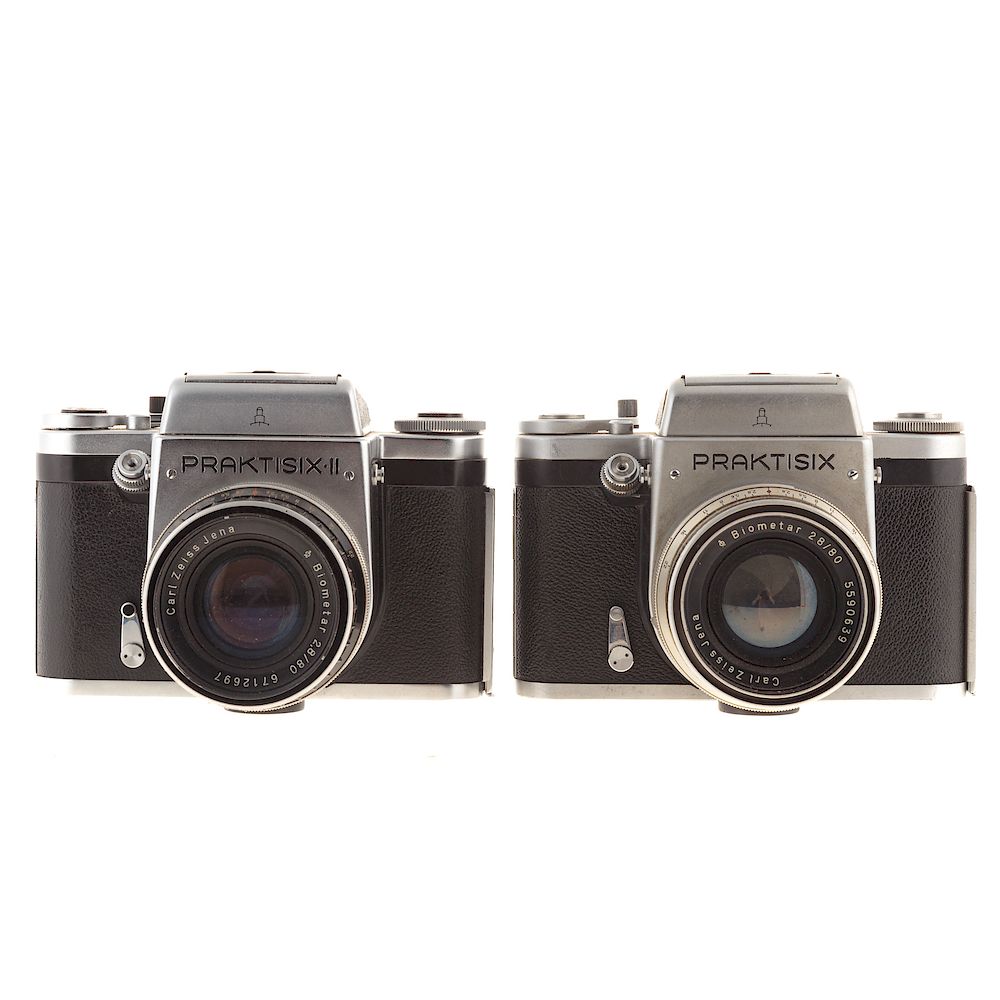 Appraisal: Pentacon Praktisix Praktisix II Cameras Praktisix with Carl Zeiss Jena