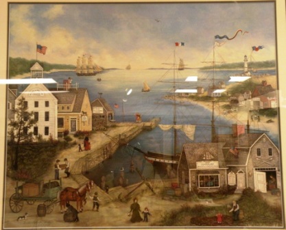 Appraisal: Linda Nelson Stocks print ''Memories of Nantucket'' signed in pencil