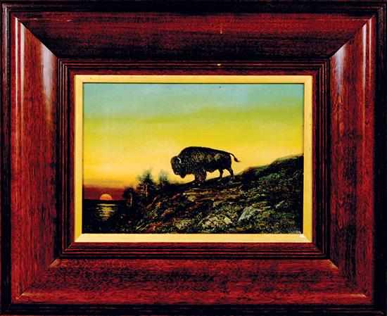 Appraisal: Astley David Middleton Cooper California - LONE BUFFALO oil on