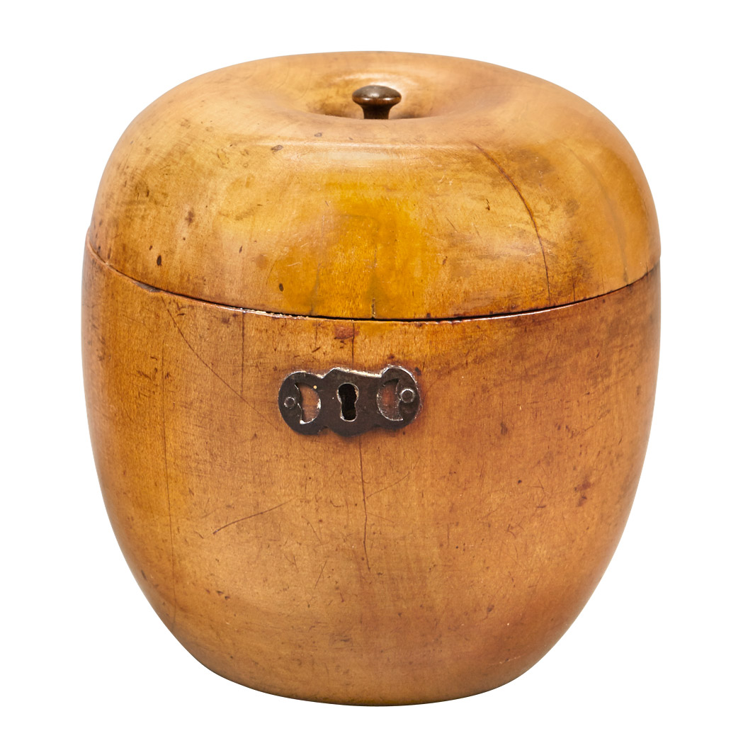 Appraisal: George III Fruitwood Tea Caddy Early th century Of pear