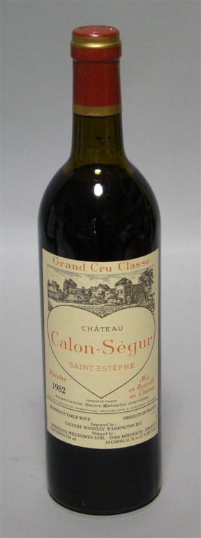 Appraisal: CASE OF CHATEAU CALON-SEGUR SAINT-ESTEPHE bottles