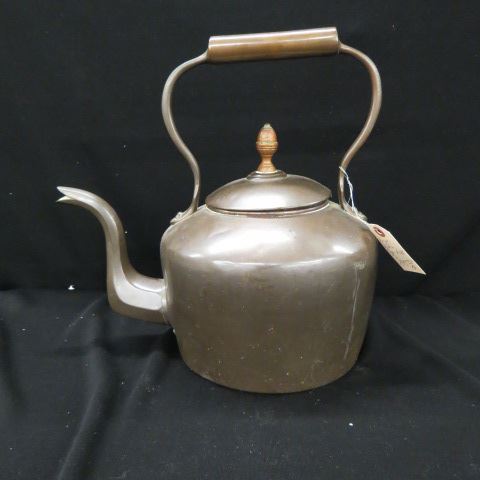 Appraisal: Antique Brass Hot Water Kettle