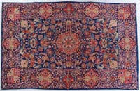 Appraisal: INTERESTING ISFAHAN ORIENTAL RUG First half of th Century Blue