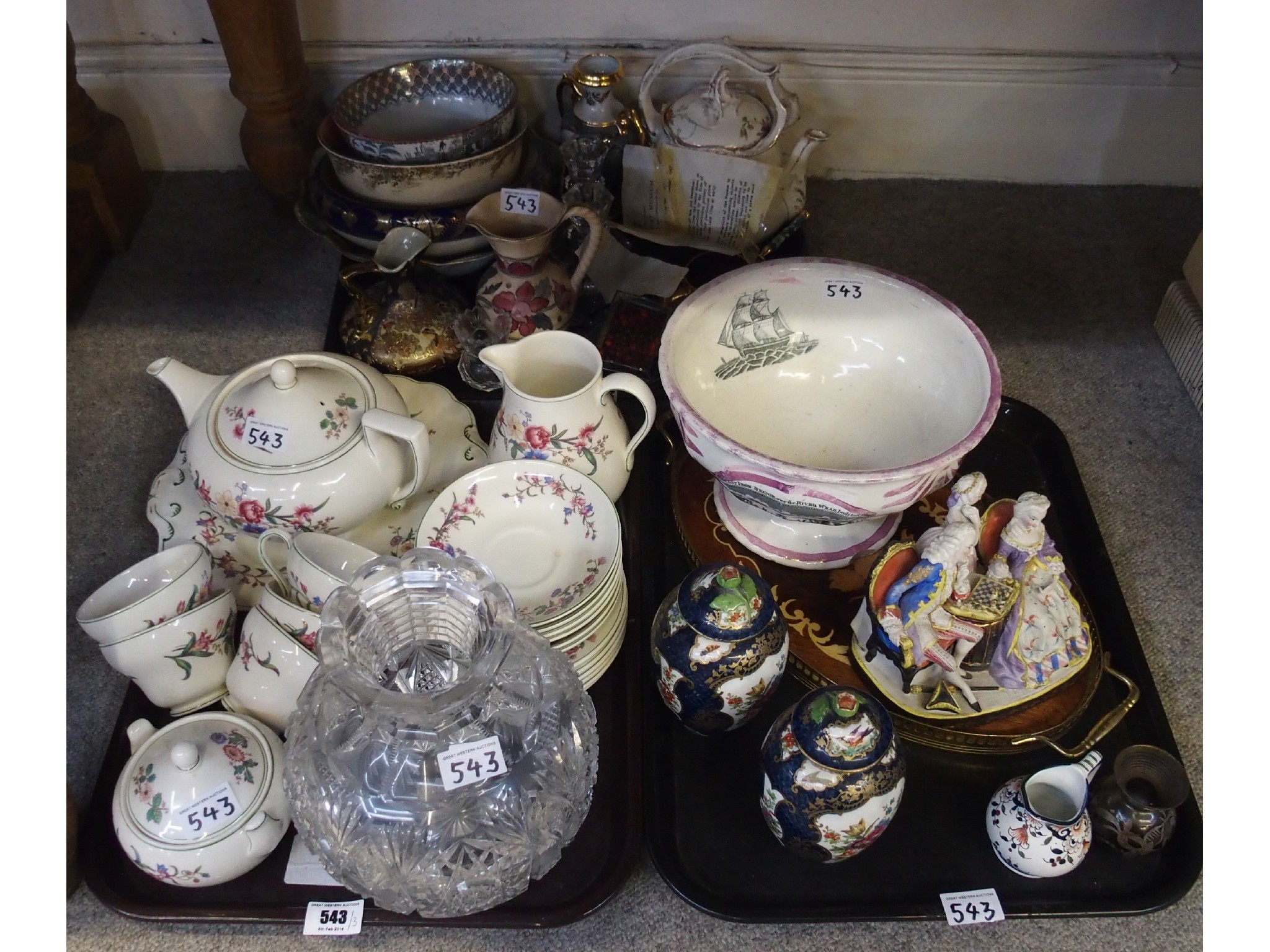 Appraisal: A Sunderland lustre bowl commemorating the cast iron bridge over