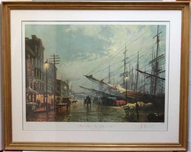 Appraisal: JOHN STOBART B NANTUCKET WESTPORT MA FRAMED AND GLAZED SIGNED