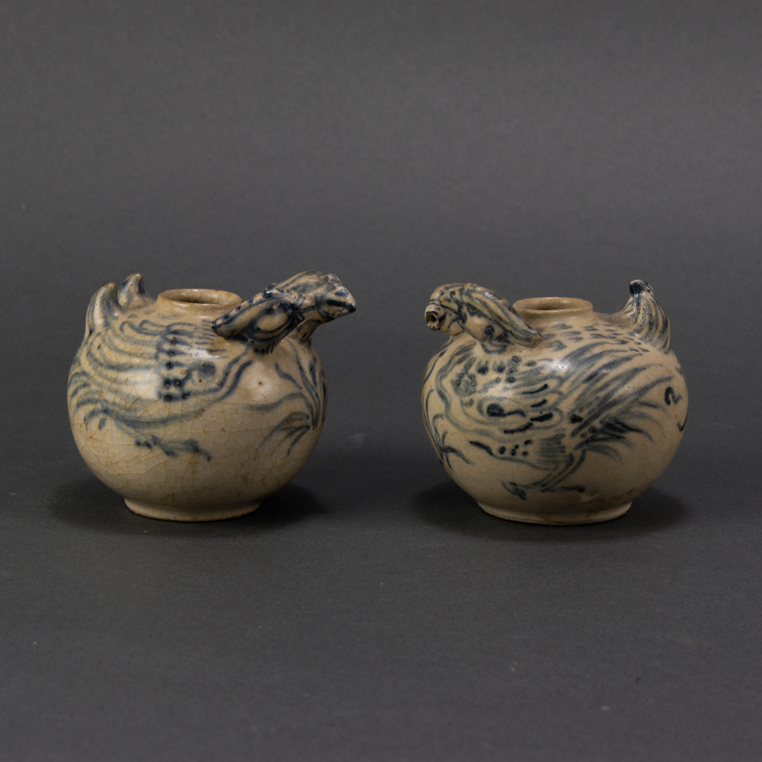 Appraisal: LOT OF HOI AN HOARD BLUE AND WHITE 'MANDARIN DUCK'