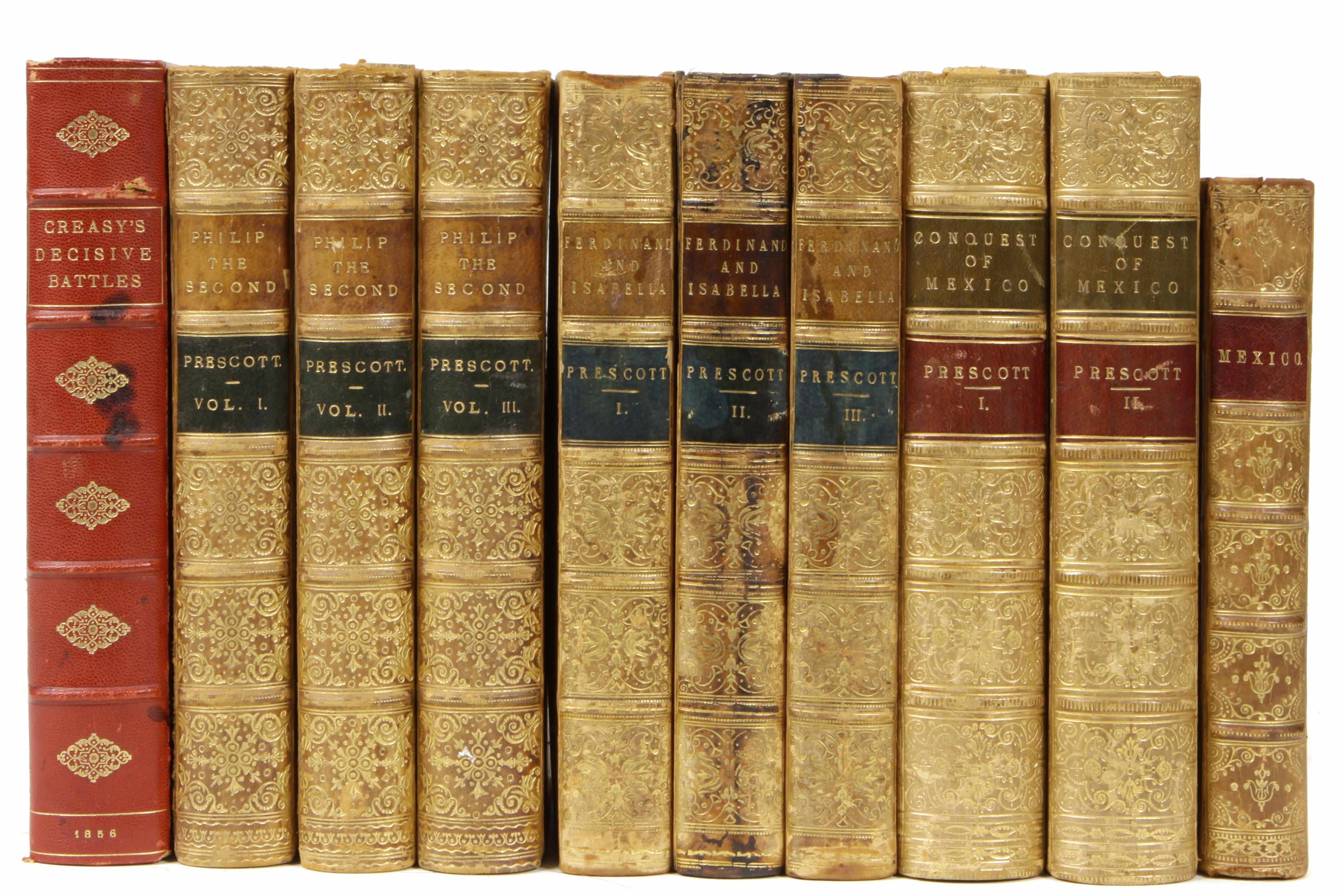 Appraisal: HISTORY volumes including Prescott William H History of the Conquest