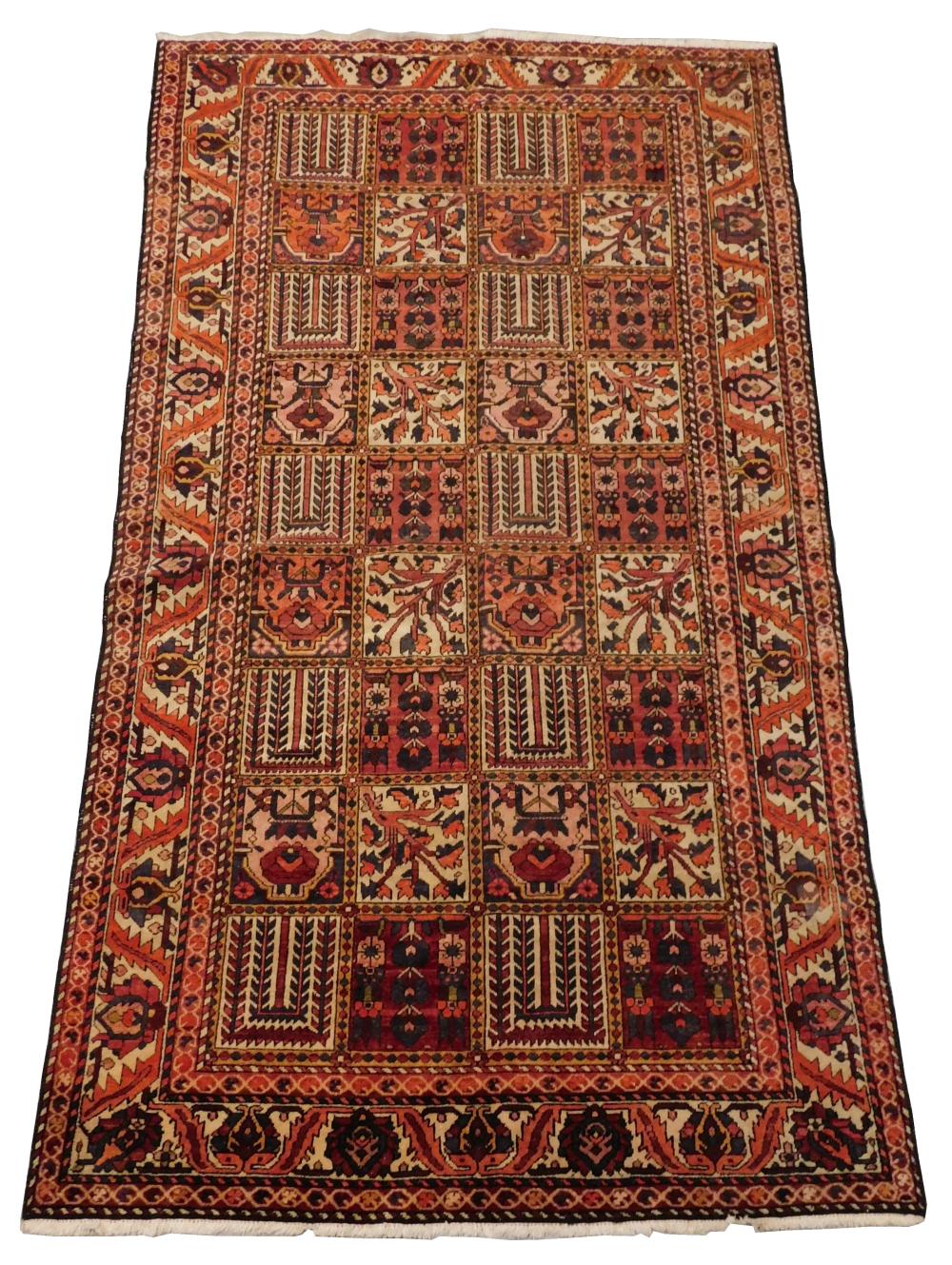 Appraisal: RUG Antique Persian Baktiar ' x ' hand-knotted wool on