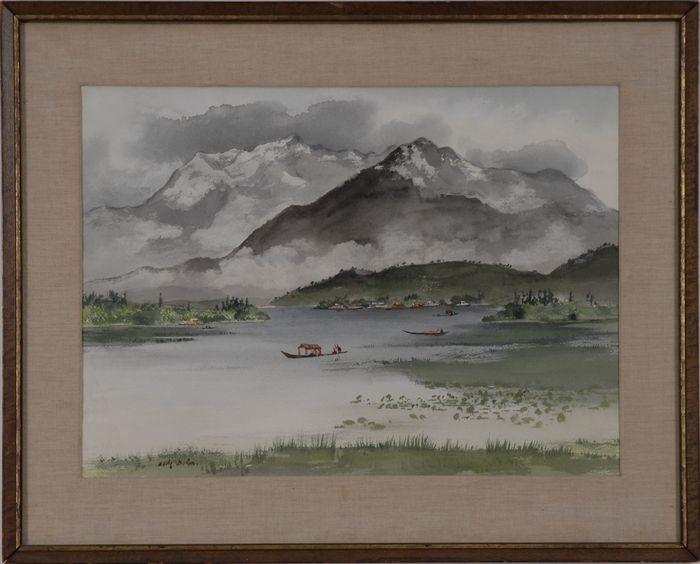 Appraisal: ADOLF DEHN - ASIAN SCENERY Watercolor on paper x in