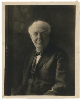 Appraisal: Invention Edison Thomas Photograph of Edison N p ca s