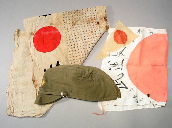 Appraisal: A group of World War II Japanese soldier's items Comprising