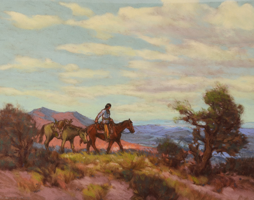 Appraisal: NOTT Raymond American - ''Land of the Hopi'' Pastel Canvas