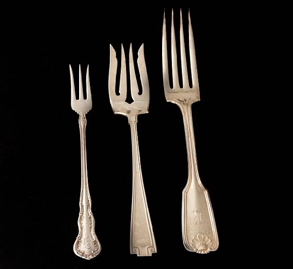 Appraisal: A grouping of forks Comprising American forks R W Wilson